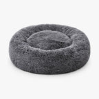 Cama redonda NUBE para perro en gris oscuro sobre fondo claro